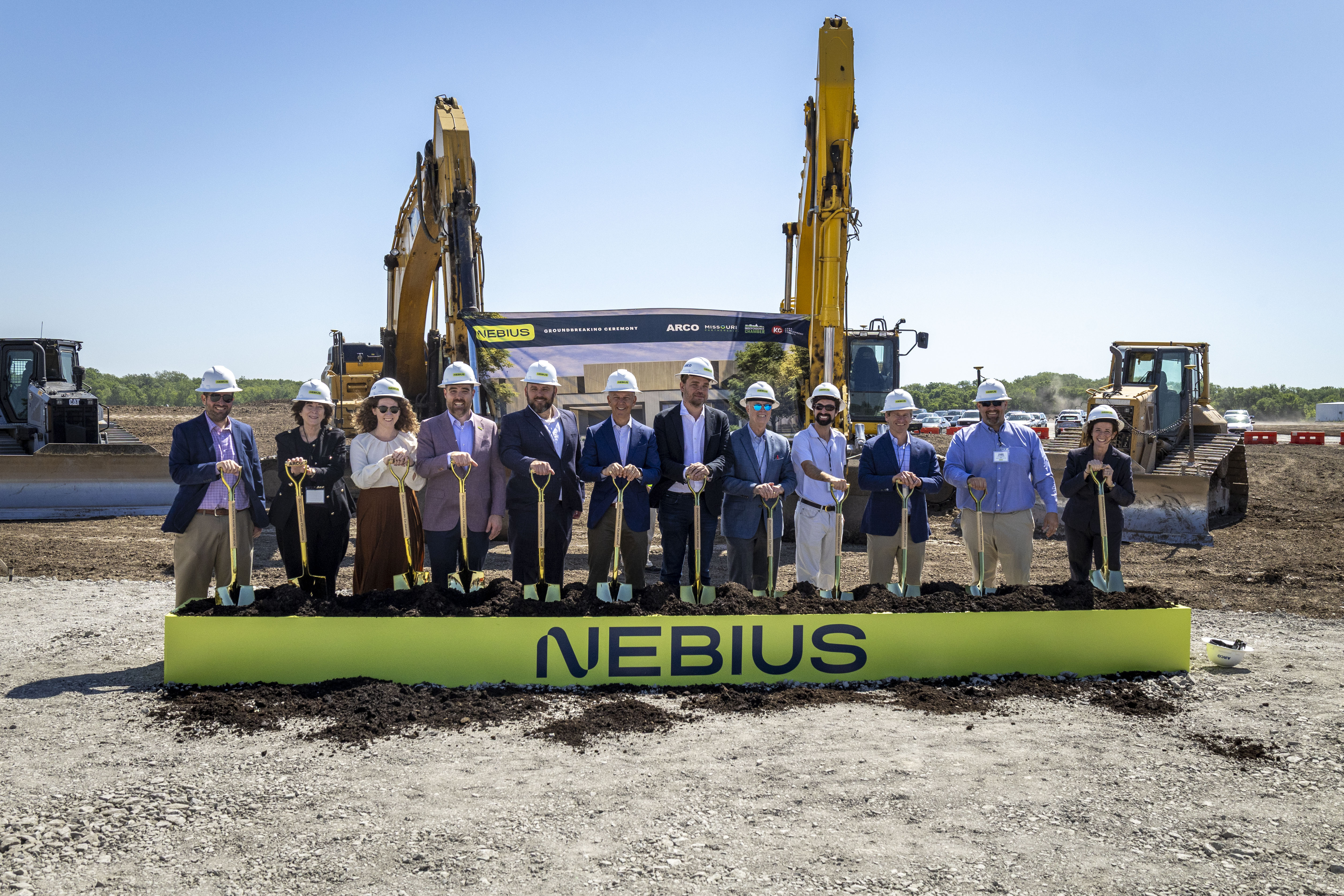 Groundbreaking of Nebius's Independence, Missouri AI-factory campus.